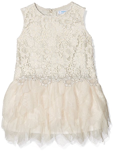 MAYORAL 3920 CHAMPAGNE RUFFLED DRESS SIZES 3-5