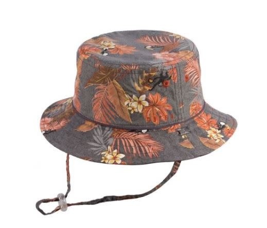 DOZER BOYS CHARCOAL REVERSIBLE BUCKET HAT TREY