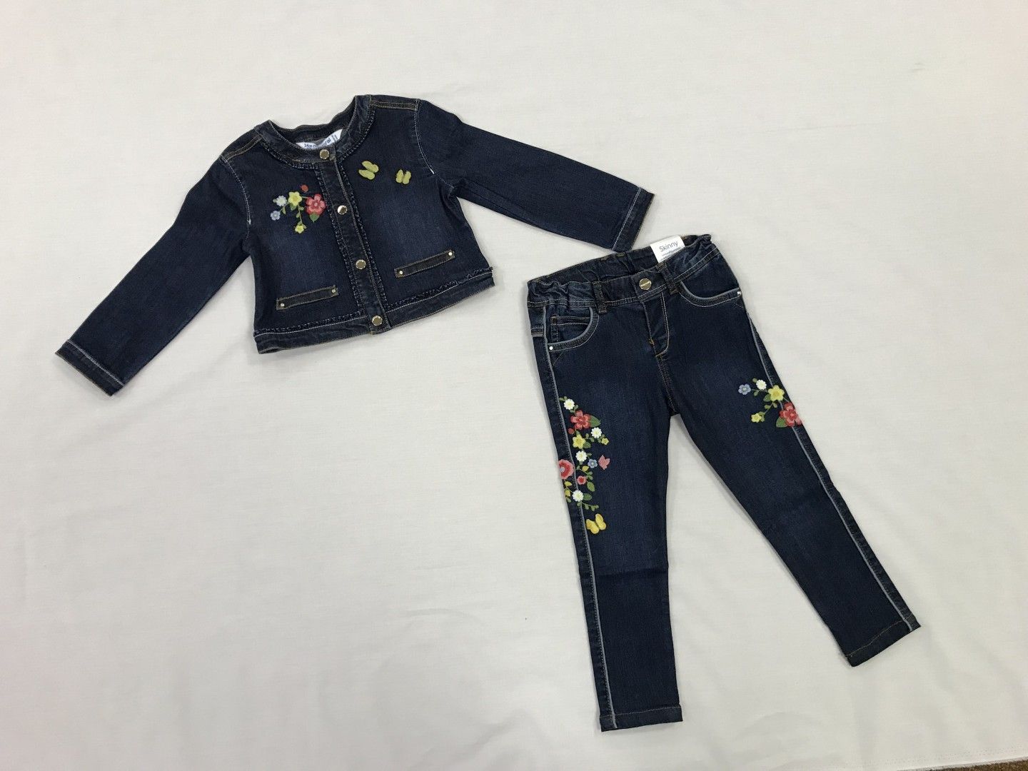 1424 JEAN JACKET AND PANTS 2-PIECE SET SIZES 9M-24M
