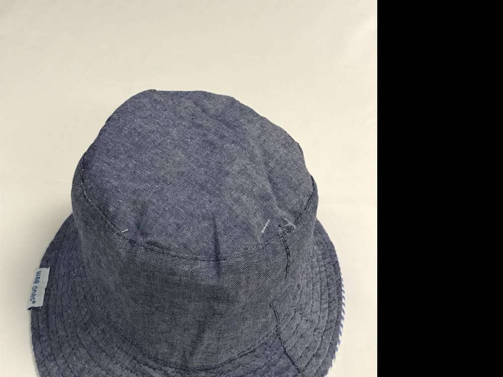 WEE ONES REVERSIBLE DENIM SUN HAT SIZES 0-18 MONTHS