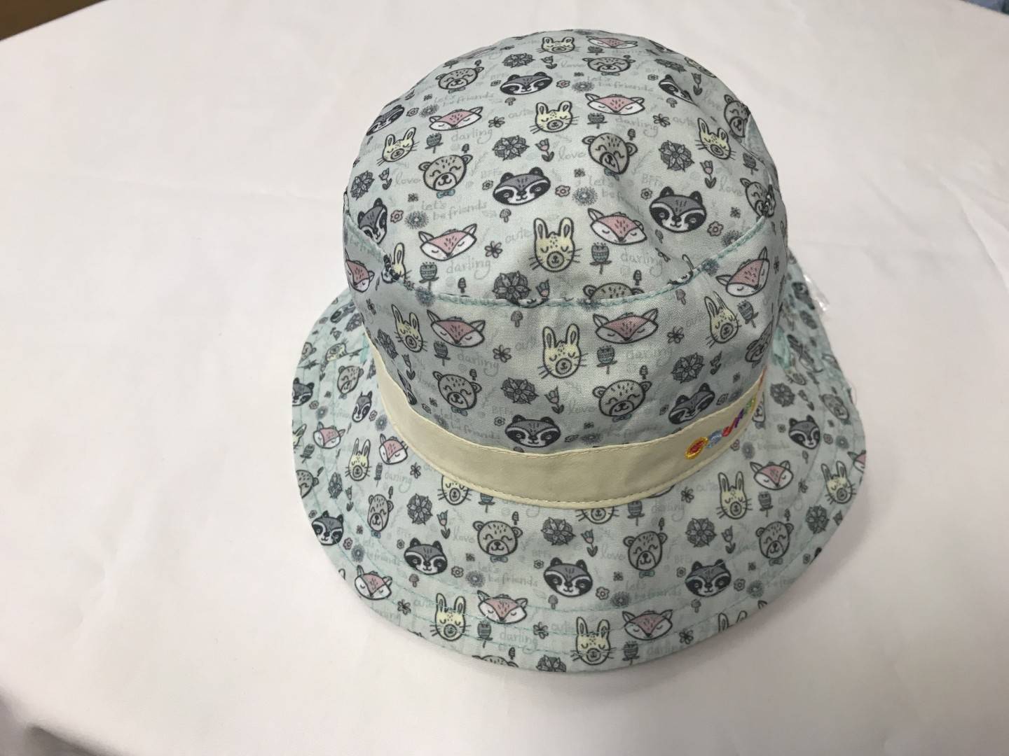 SUNNY DAYZ REVERSIBLE ANIMALS HAT SIZES 0-24 MONTHS