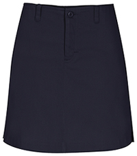 Girls Stretch Fly Front Navy Skort