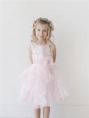 TIP TOP PINK RUFFLED FLOWER GIRL DRESS SIZE 2