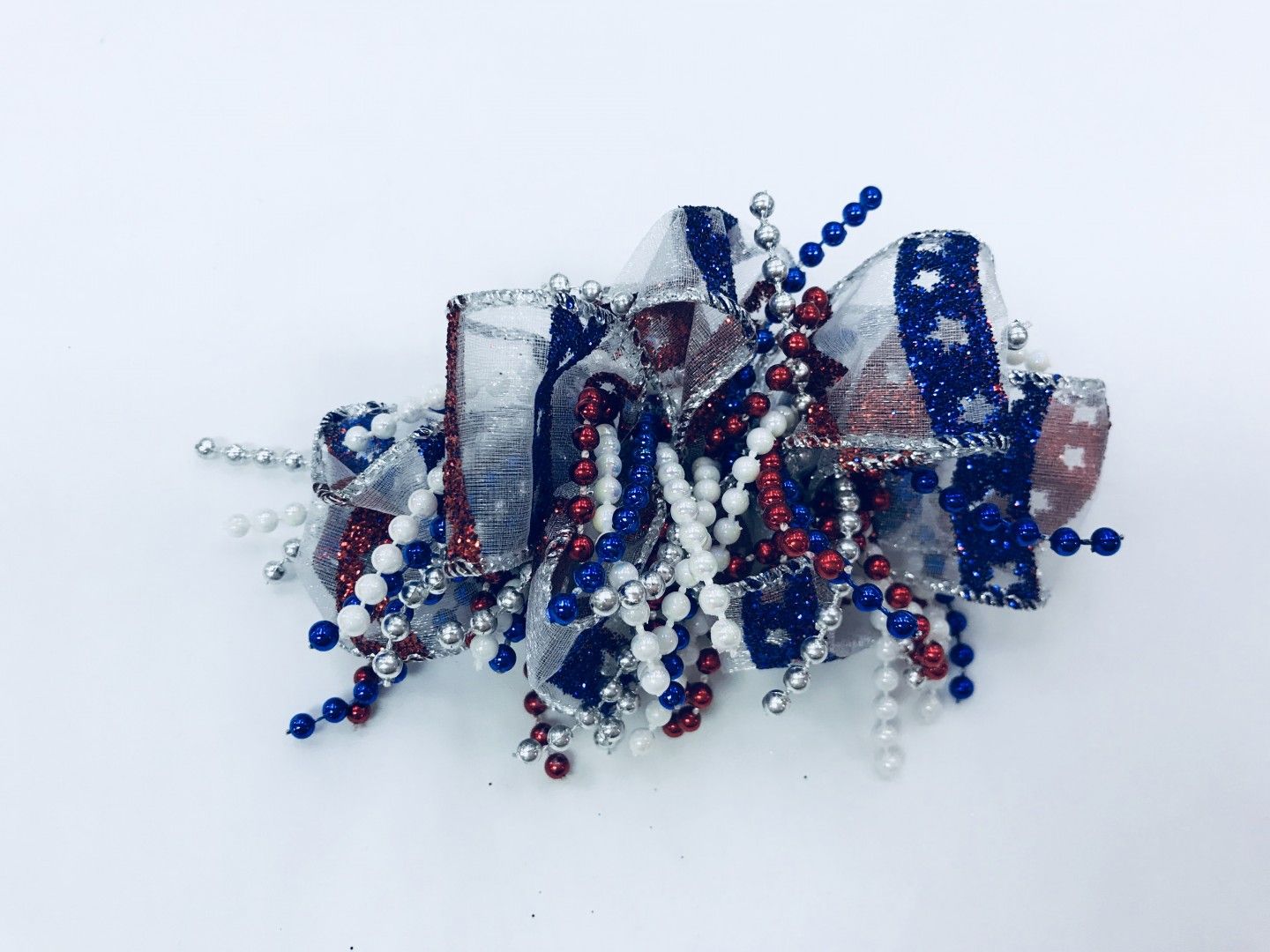 CHEE CHEE RED WHITE BLUE BOW