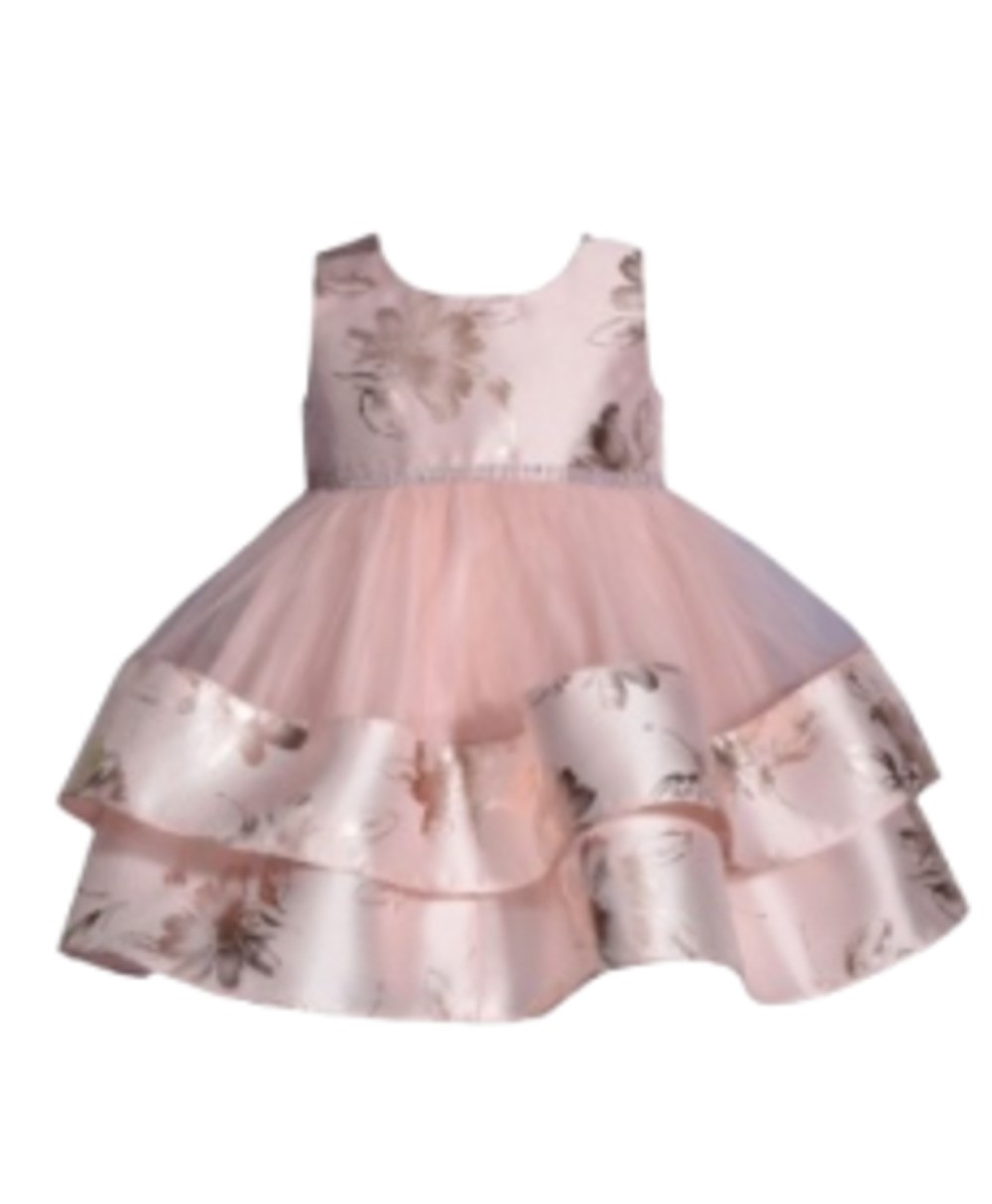 Bonnie Jean B5-11441-PV baby girls tiered party dress