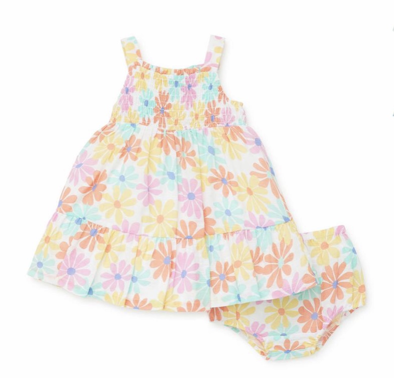 LITTLE ME L959 PINK FLORAL SUNDRESS