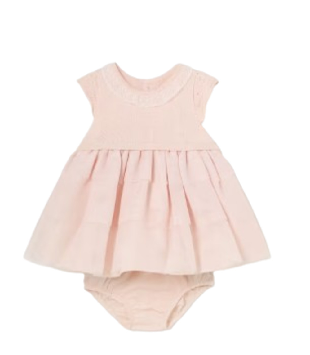 MAYORAL 1825 BABY GIRLS DRESS AND BLOOMER SET