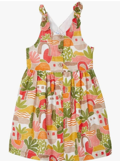 MAYORAL 3932 GIRLS PRINTED SUNDRESS