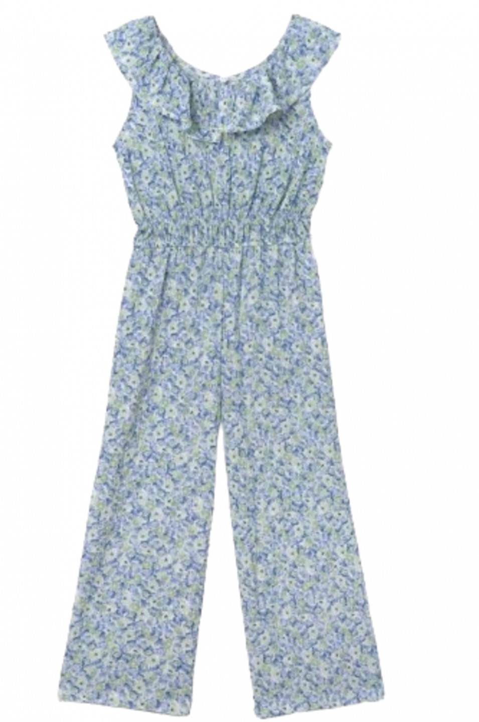 MAYORAL 6857 GIRLS MINT PRINTED JUMPSUIT