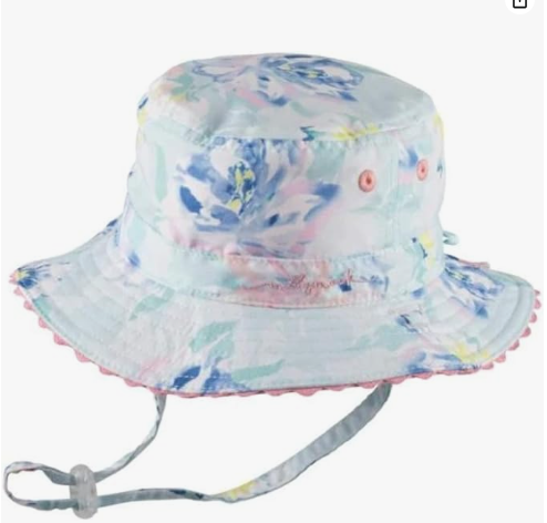 MILLYMOOK BABY GIRLS' MINT REVERSIBLE BUCKET HAT BLUSH 
