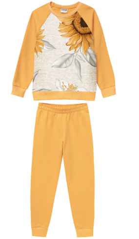 MILON GIRLS SUNFLOWER JOGGER SET