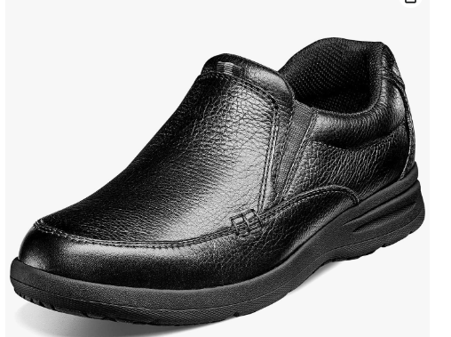 Nunn Bush Men's, Cam Moc Toe Slip On Black