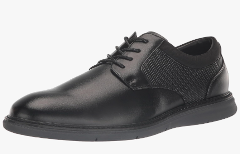 Nunn Bush Men's Chase Plain Toe Oxford Contemporary Lace Up, Black