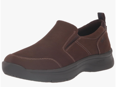 NUNN BUSH MAC MT MENS BROWN LEATHER SLIP-ON 