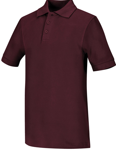 Calvary Academy MaroonShort Sleeve PoloGirls OnlyGrades:  5-8