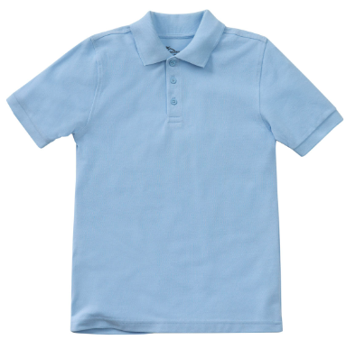 Academy of St. Benedict the AfricanLight BlueShort Sleeve PoloWith School Logo