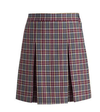 Two Kick Pleat SkirtPlaid 43Grades:  5-8