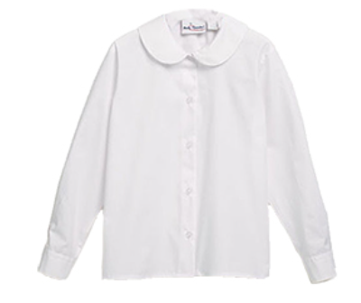 WhiteLong SleevePeter Pan Blouse