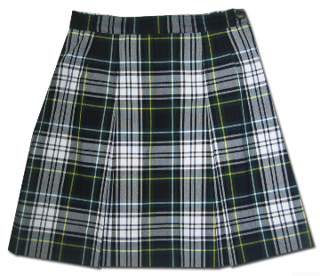 Two Kick Pleat SkirtPlaid 45Grades:  5-8