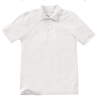 Morgan Park AcademyWhiteShort Sleeve PoloWith School Logo