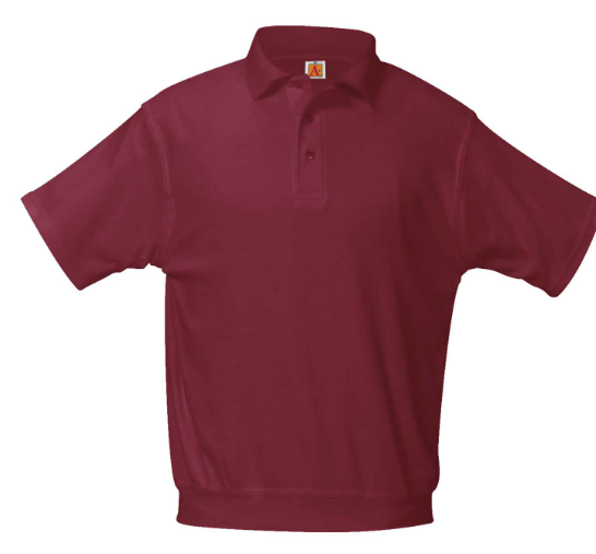 BurgundyShort Sleeve Banded Polo