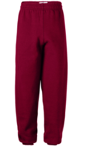 Morgan Park AcademyGym SweatpantsBurgundyWith School Logo