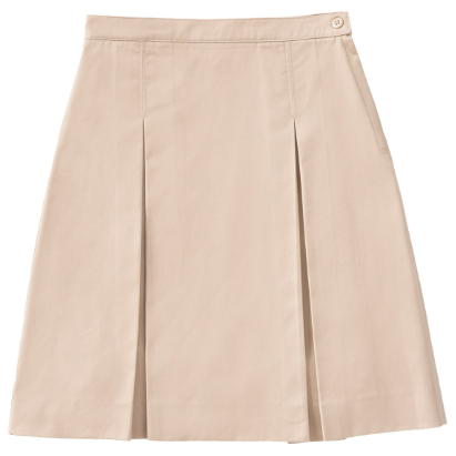 Two Kick Pleat SkirtKhaki