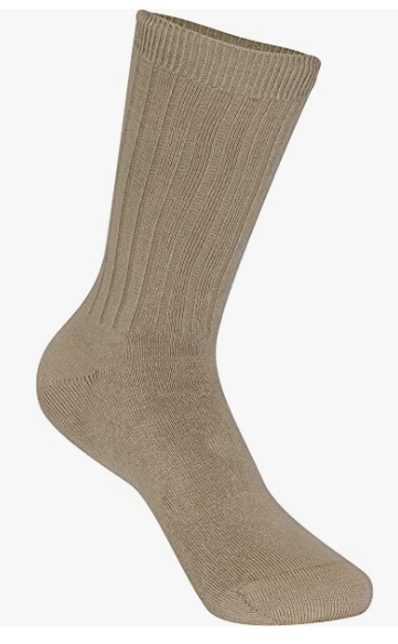 Boys Khaki Crew SocksSizes are According to Shoe Size