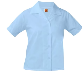 Light BlueShort SleevePointed Collar BlouseWith School LogoGrades:  PreK-12