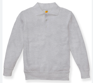 Gray Long SleeveBanded Polo