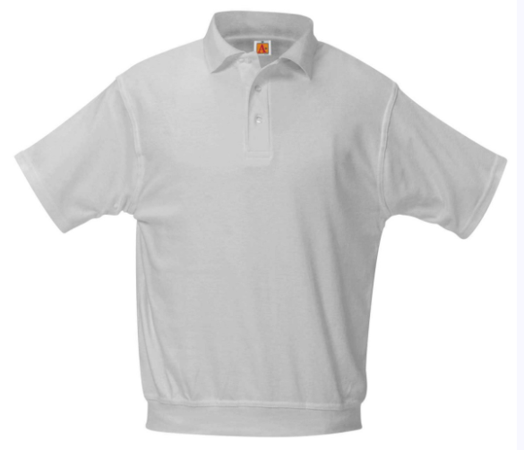 St. GeraldGray Short SleeveBanded PoloWith School LogoGrades:  4-8