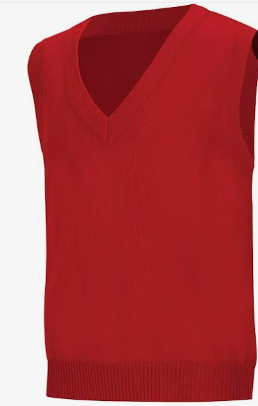 Red VestWith School Logo