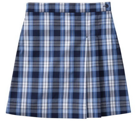 Two Kick Pleat SkirtPlaid 76Grades:  5-8