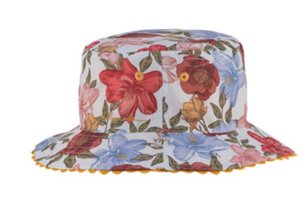 MILLYMOOK BABY GIRLS CREAM REVERSIBLE BUCKET HAT TESSA