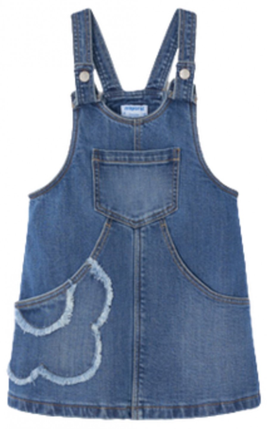 MAYORAL 4952 GIRLS DENIM OVERALL JUMPER