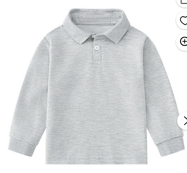 Morgan Park AcademyGrayLong Sleeve PoloWith School Logo