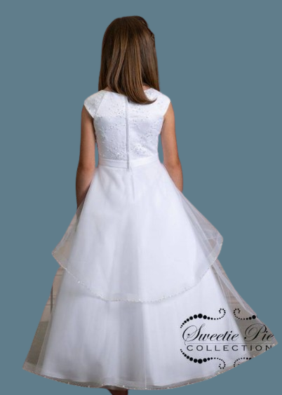 Sweetie Pie Communion Dress#307BackHeadpiece Not Included