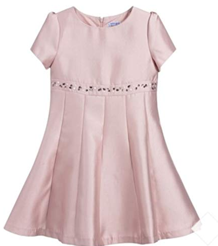 MAYORAL 7922 GIRLS NUDE PINK DRESS 