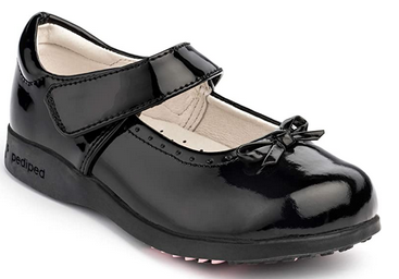 PEDIPED GIRLS BLACK PATENT LEATHER SHOES ISABELLA