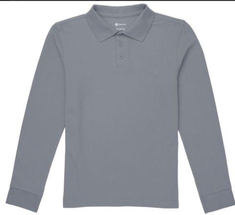 St. GeraldGrayLong Sleeve PoloWith School LogoBoys only  all gradesGirls grades:  4-8