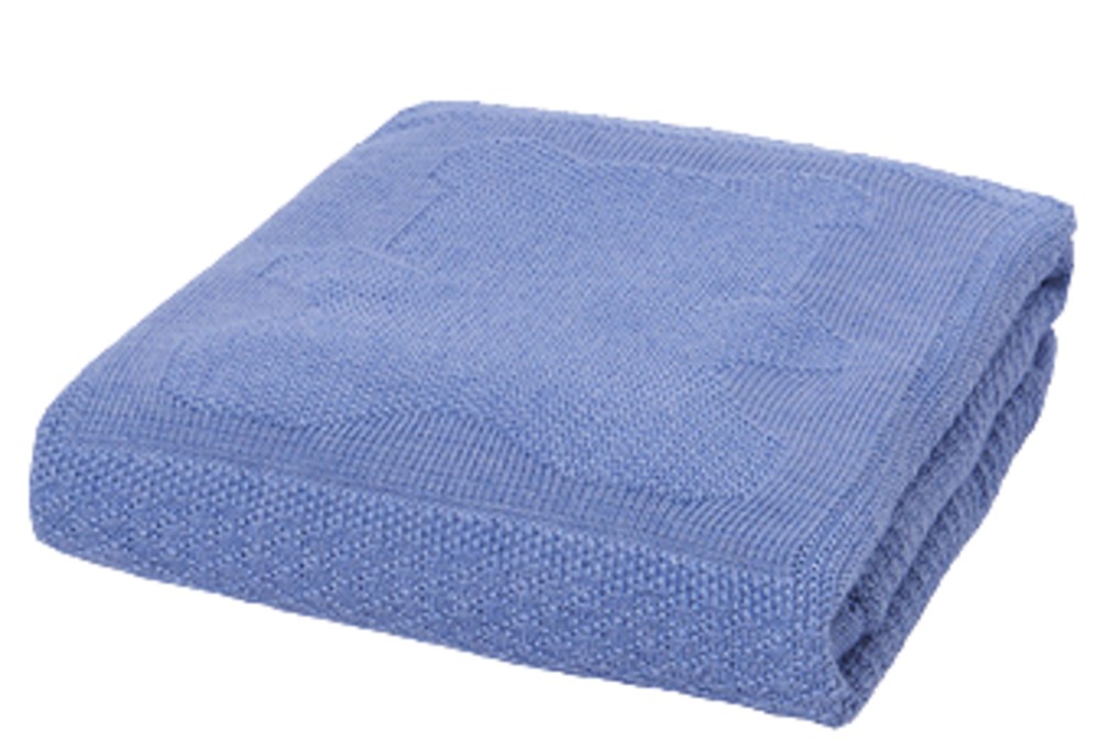 MAYORAL 9006 CLOUD BLUE KNITTED BABY BLANKET