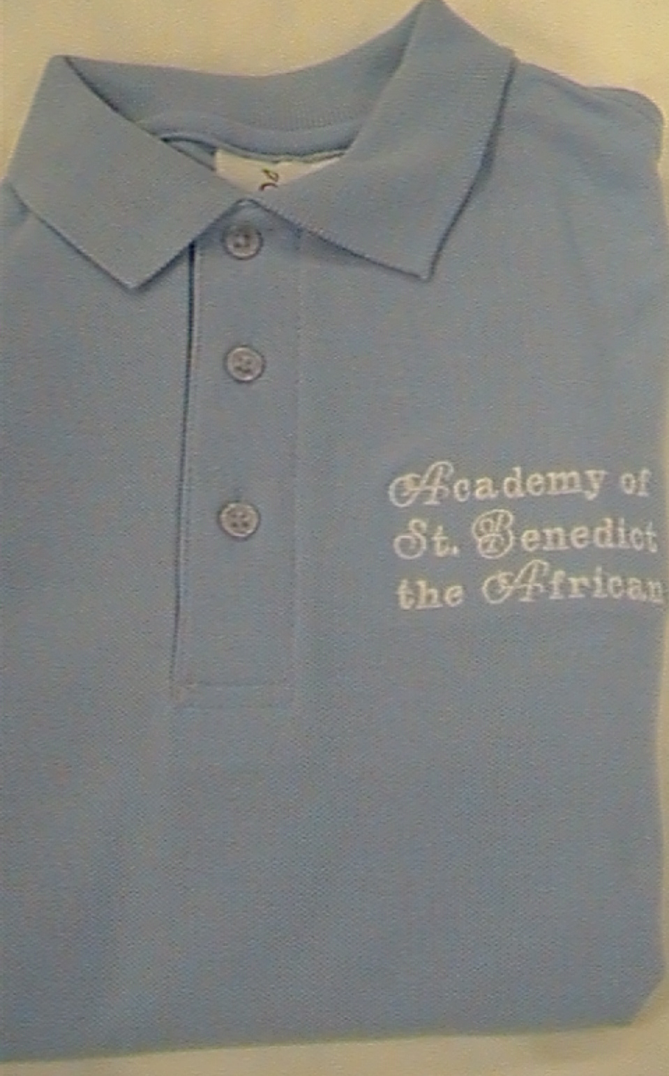 Academy of St. Benedict the AfricanLight BlueLong Sleeve Polo