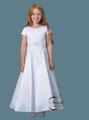Sweetie Pie Communion Dress#314FrontHeadpiece Not Included