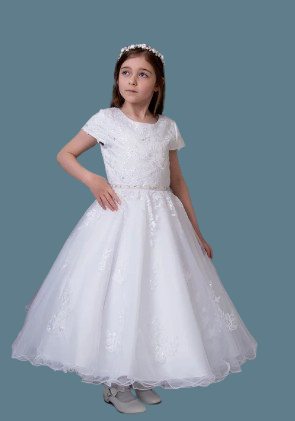 Sweetie Pie Communion Dress#309FrontHeadpiece Not Included
