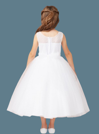 Tip Top Kids Communion Dress#202Back Headpiece or Purse Not Included